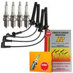 Jogo Cabo E Vela Doblo Idea Palio Weekend Punto Strada Bravo Linea 1.6 1.8 16v E-torq Flex 2011 2012 Ngk BKR7E SCT66