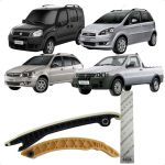 Kit Guia Corrente Motor Grand Siena Palio Weekend Strada Punto Idea Linea Argo Bravo Cronos Toro Renegade 1.6 1.8 16v E-torq Flex Original 55226611 55280700