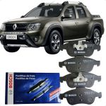 Jogo Pastilha Freio Dianteiro Captur Duster Fluence Oroch Sandero RS 2.0 16v Bosch 0986BB0981