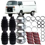 Kit 4 Coifas Roda e Câmbio Kombi Perua 1600 1.6 1.4 8v 1998 A 2014 Spicer