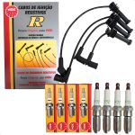 Kit Velas E Cabos Ignição New Fiesta Ecosport Focus Ka+ 1.5 1.6 16v Sigma Flex NGK SCF35 LTR7A10