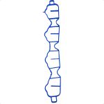 Jogo Junta Superior Cabeçote Cruze Tracker 1.8 16v Flex 2012 a 2016 Sabó 79435FLEX