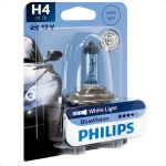 Par Lâmpada Farol Alto E Baixo H4 Branca Philips 3 Pinos