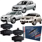 Jogo Pastilhas Freio Dianteiro Renault Clio Logan Sandero Bosch 0986BB0704