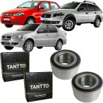 Par Rolamento Roda Dianteiro Palio Siena 1996 A 2013 Sem Freio Abs