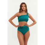 TOP IPANEMA CANELADO JADE E CALCINHA IPANEMA CANELADO JADE