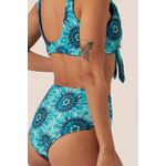 TOP SURF AMARRADO NÓ ISLAND E CALCINHA HOT PANTS DUPLA FACE ISLAND
