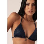 TOP CORTININHA MACRAMÊ CIRRÊ ZOO BLUE E CALCINHA LACINHO CIRRÊ ZOO BLUE
