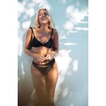 TOP TRANCOSO CANELADO BLACK E CALCINHA BUZIOS CANELADO BLACK