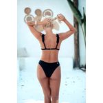 TOP TRANCOSO CANELADO BLACK E CALCINHA BUZIOS CANELADO BLACK