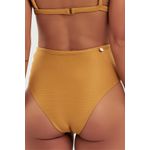 TOP BUZIOS CANELADO GOLD E CALCINHA IPANEMA CANELADO GOLD