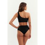 TOP IPANEMA CANELADO BLACK E CALCINHA IPANEMA CANELADO BLACK