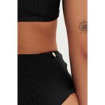 TOP IPANEMA CANELADO BLACK E CALCINHA IPANEMA CANELADO BLACK
