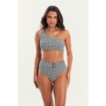 TOP IPANEMA JACKARD PRETO/BRANCO E CALCINHA IPANEMA JACKARD PRETO/BRANCO