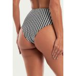 TOP IPANEMA JACKARD PRETO/BRANCO E CALCINHA IPANEMA JACKARD PRETO/BRANCO