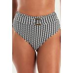 TOP IPANEMA JACKARD PRETO/BRANCO E CALCINHA IPANEMA JACKARD PRETO/BRANCO