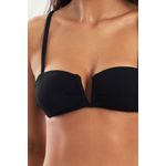 TOP CARIBE JACKARD BLACK E CALCINHA CARAIVA JACKARD BLACK
