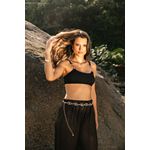 TOP SANTORINI JACKARD BLACK E CALCINHA PIPA JACKARD BLACK 