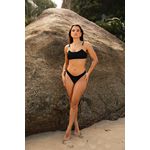 TOP SANTORINI JACKARD BLACK E CALCINHA PIPA JACKARD BLACK 