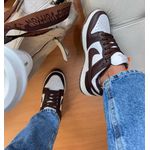 Nike dunk chocolate e branco