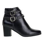 Bota Country Feminina Montaria Social Em Couro Nobre Preto