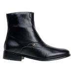 Bota Social Masculina Em Couro Alto Conforto