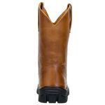 Bota Texana Masculina Em Couro Solado Street Sem Forro Cor Castor