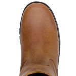 Bota Texana Masculina Em Couro Solado Street Sem Forro Cor Castor