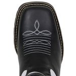 Bota Texana Masculina Em Couro Legítimo Bordado Preto Capelli Boots Texas