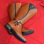 Bota Montaria Feminina Cano Alto Original Capelli Boots Em Couro