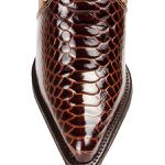 Bota Texana Capelli Feminina Em Couro Anaconda e Floral 