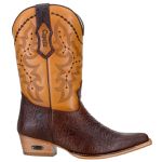 Texana Anaconda Country Em Couro De Bico Fino Masculina