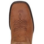 Bota Texana Masculina Em Couro Nobre Crazy Horse Tabaco Solado Capelli