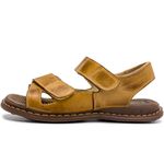 Sandália Ortopédica Masculina Chinelo Confortável De Couro Legítimo