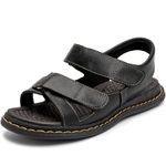 Sandália Ortopédica Masculina Chinelo Confortável De Couro Legítimo