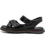 Sandália Ortopédica Masculina Chinelo Confortável De Couro Legítimo