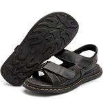 Sandália Ortopédica Masculina Chinelo Confortável De Couro Legítimo