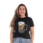 Camiseta Baby Look Caneca De Barba