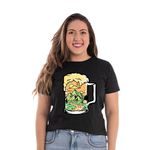 Camiseta Baby Look Open Beer - Estampada Caneca de Cerveja