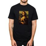 Camiseta Masculina Mona Lisa com Abridor