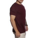 Camiseta Básica 100% Algodão - Vinho