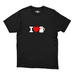 Camiseta Masculina I Love Beer com abridor