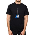 Camiseta Guitarra Azul
