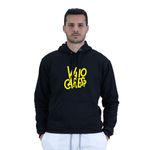 Moletom C.pirata Estampado Com Capuz Masculino - Preto