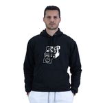 Moletom C.pirata Estampado Com Capuz Masculino - Preto