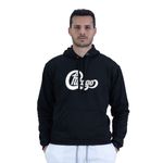 Moletom C.pirata Estampado Com Capuz Masculino - Preto