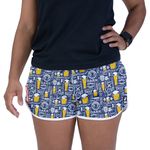 Short Feminino Azul Cerveja