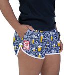 Short Feminino Azul Cerveja