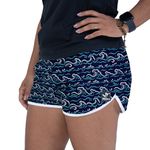 Short Feminino Beer Azul - Ondas