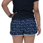 Short Feminino Beer Azul - Ondas